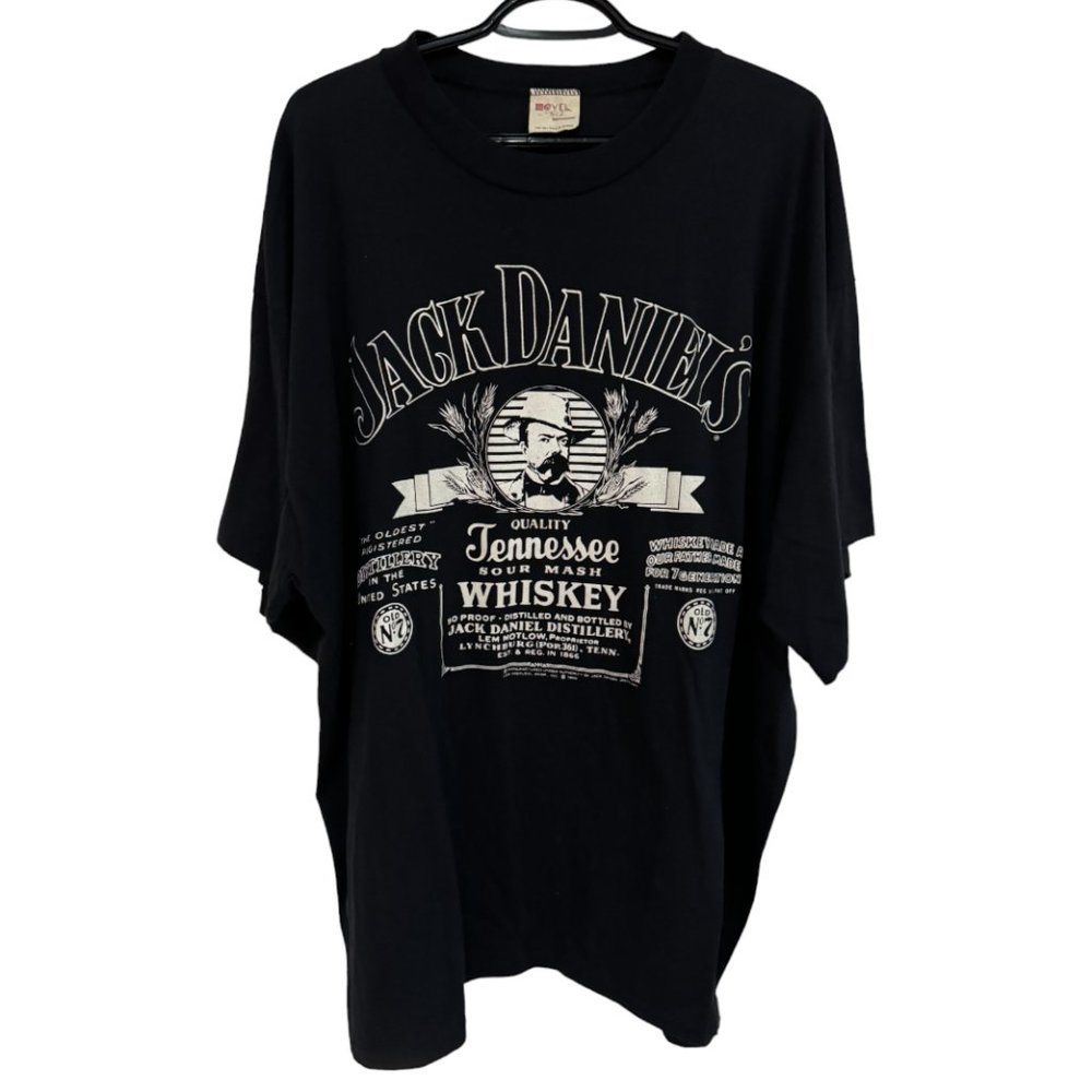 Vintage  Jack Daniel's Graphic T-shirt - Novel Teez 1988 Men's 4XL OVERSIZE